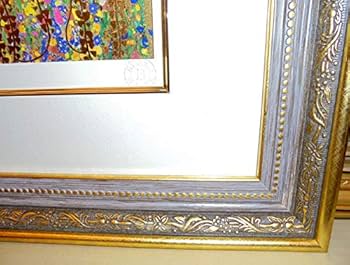 クリムト「接吻」ジークレー・シルクスクリーン金箔加工　サイン・エディション無し クリムト「接吻」ジークレー・シルクスクリーン金箔加工 サイン