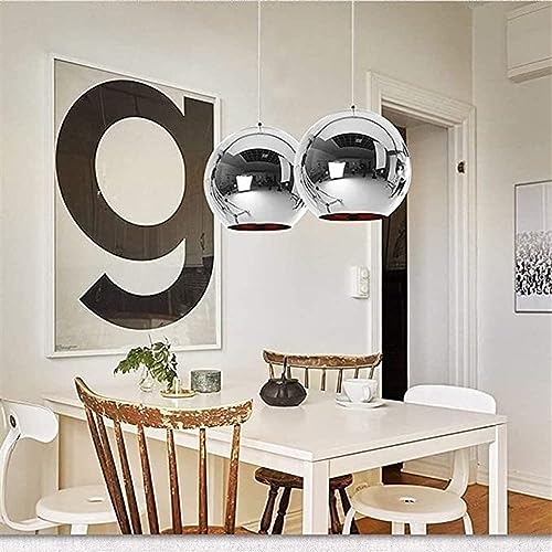 Luces colgantes de vidrio esféricas para renovar techos de pasillos oscuros 4