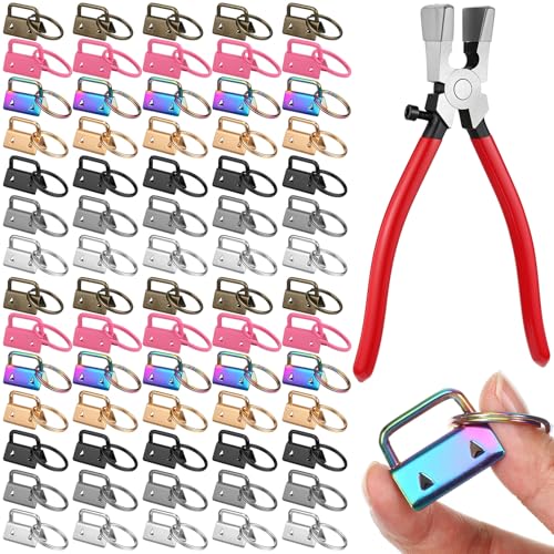 71 PCS Keyfob Hardware Set, 1 Inch Key Chain Hardware