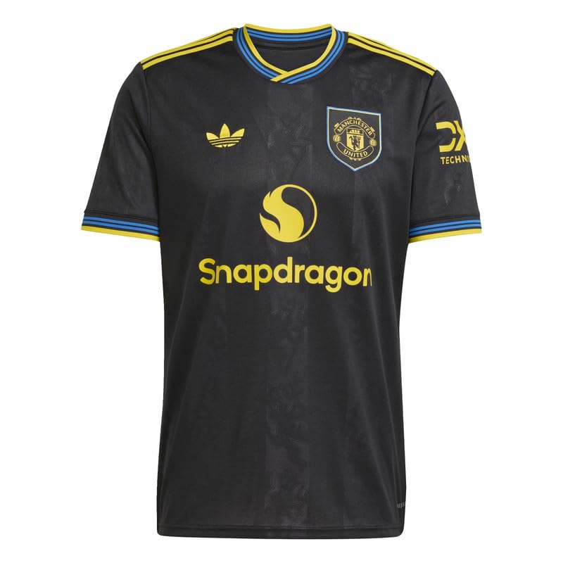 adidas Manchester United Maillot de football pour homme 2025-2026 Taille S Noir