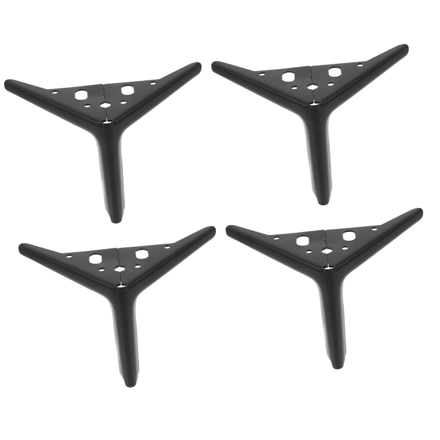 Patas de metal negras estables para sofa y armarios Operitacx que elevan la altura de los muebles
