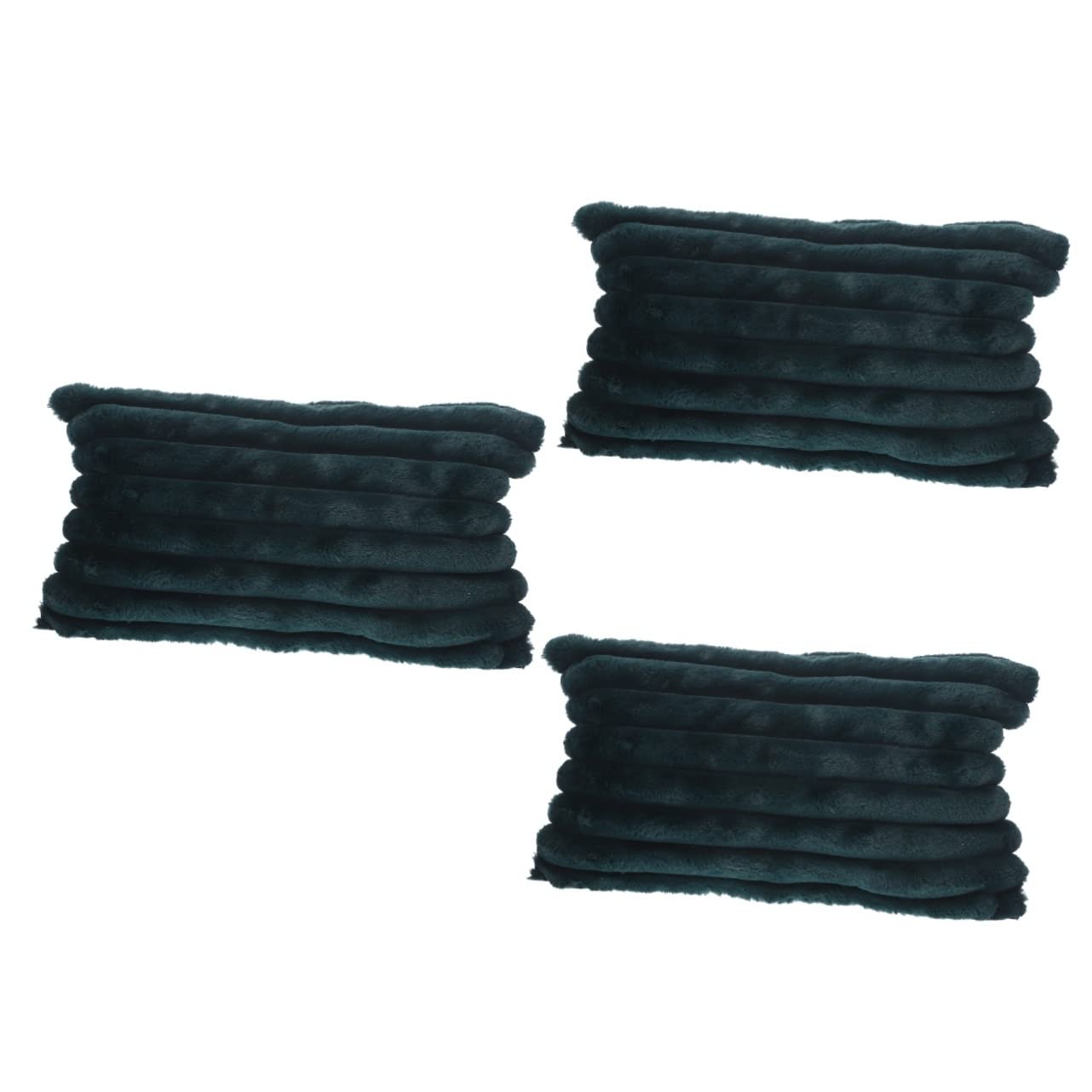 Taies doreiller carrées en lin turquoise Amosfun confortables pour salon