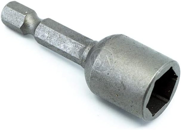 Benchmark Abrasives 1-3/4" Power Magnetic Screwdriver Magnetic Nut Setter Wrench Socket Bit Adapter, Quick-Change Hex Shank, Works with All Types of Impact and Rotary Drivers (7/16" x 1-3/4")