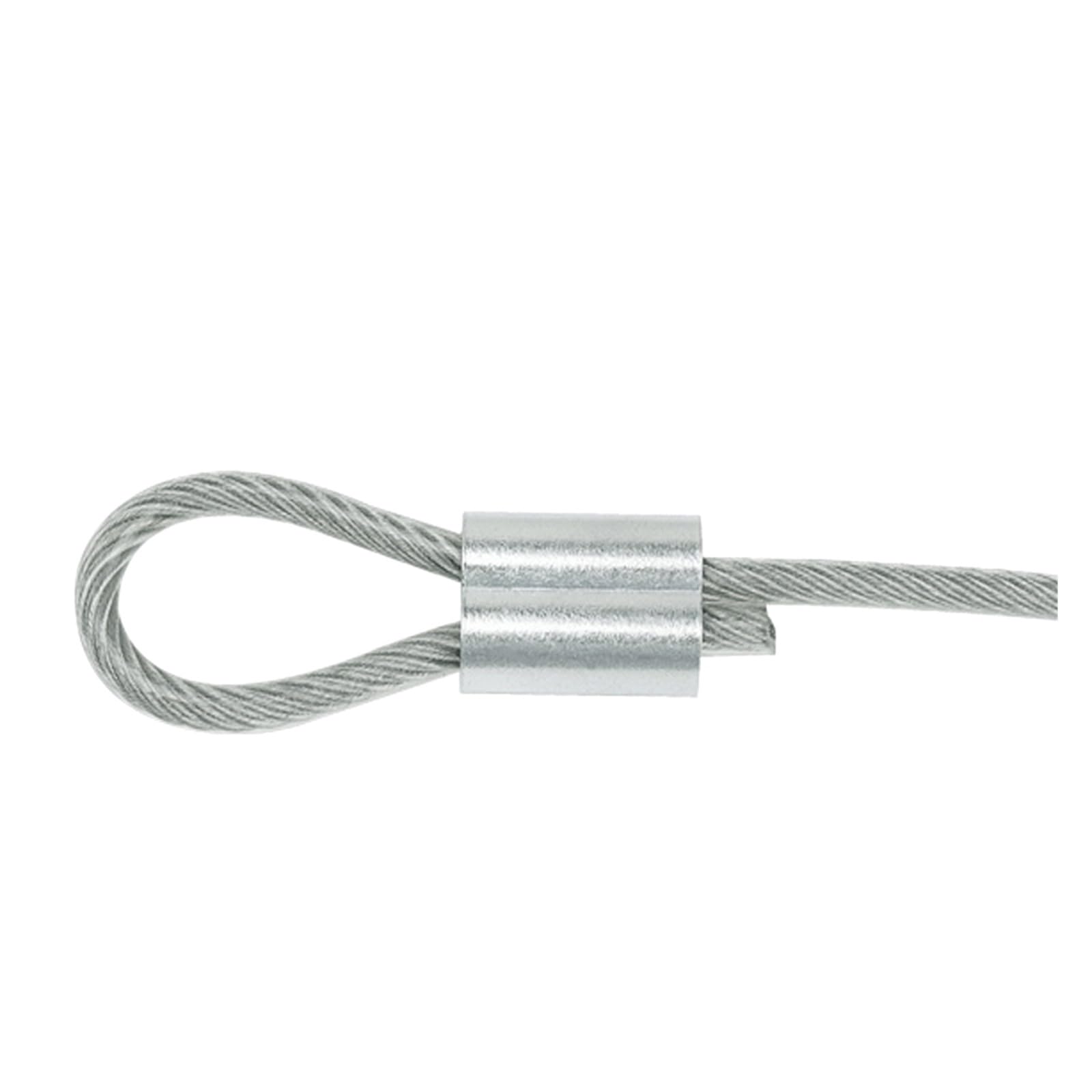 Morsetti a crimpare in alluminio, manicotto in alluminio con foro singolo rotondo for cavi metallici, morsetto in alluminio con foro ovale (2,5 mm (200 pezzi))(6.0mm (100PCS))