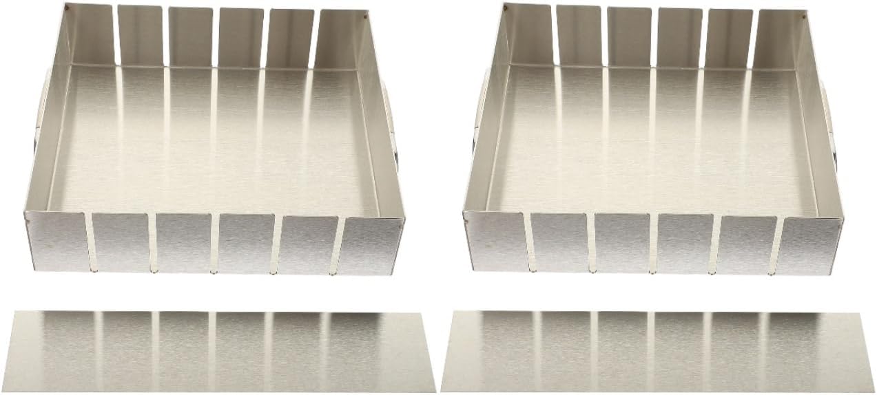 2sets Nougat Baking Sheet Pan and Tray Mold Nougat Candy Making Tools Gelatin Cake Cutting Pan Baking Supplies for Homemade Desserts