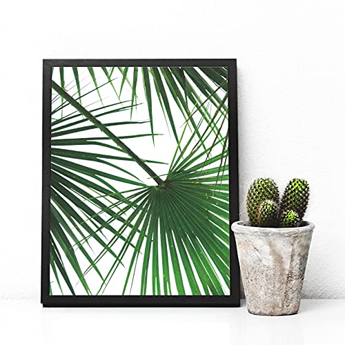 Tropical Leaf Print Palm Tree Print Palm Leaf Print Palm Tree Art Wall Art Green Wall Decor Tropical Art Palm Tree Plant Wall Art Green Plant Green Leaves Art Leaves Poster 8X10 Inch #TOP4
