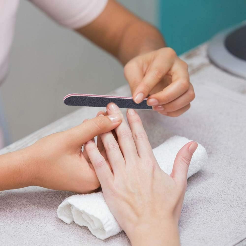 Quanzhou Chenchenchen E-Commerce Co.,Ltd Nail File 43ct 100/180 Grit Emery Board Filer for Acrylic/Natural Fingernail