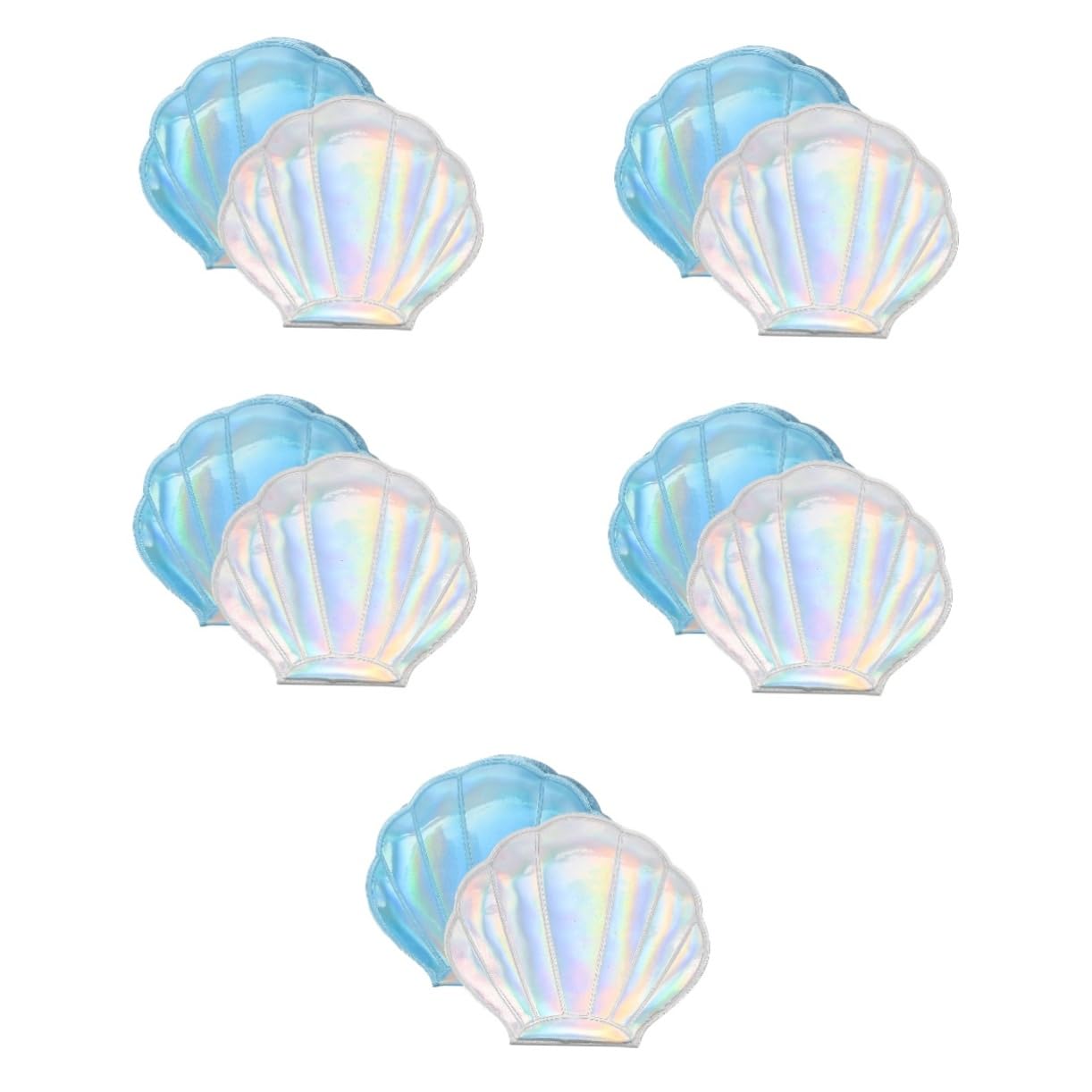 FRCOLOR 5 Set Di Specchietti Da Viaggio Leggeri Specchietti Tascabili A Forma Di Conchiglia Pieghevoli Per Ragazze Per Le Forniture Quotidiane 2 Pezzi*5
