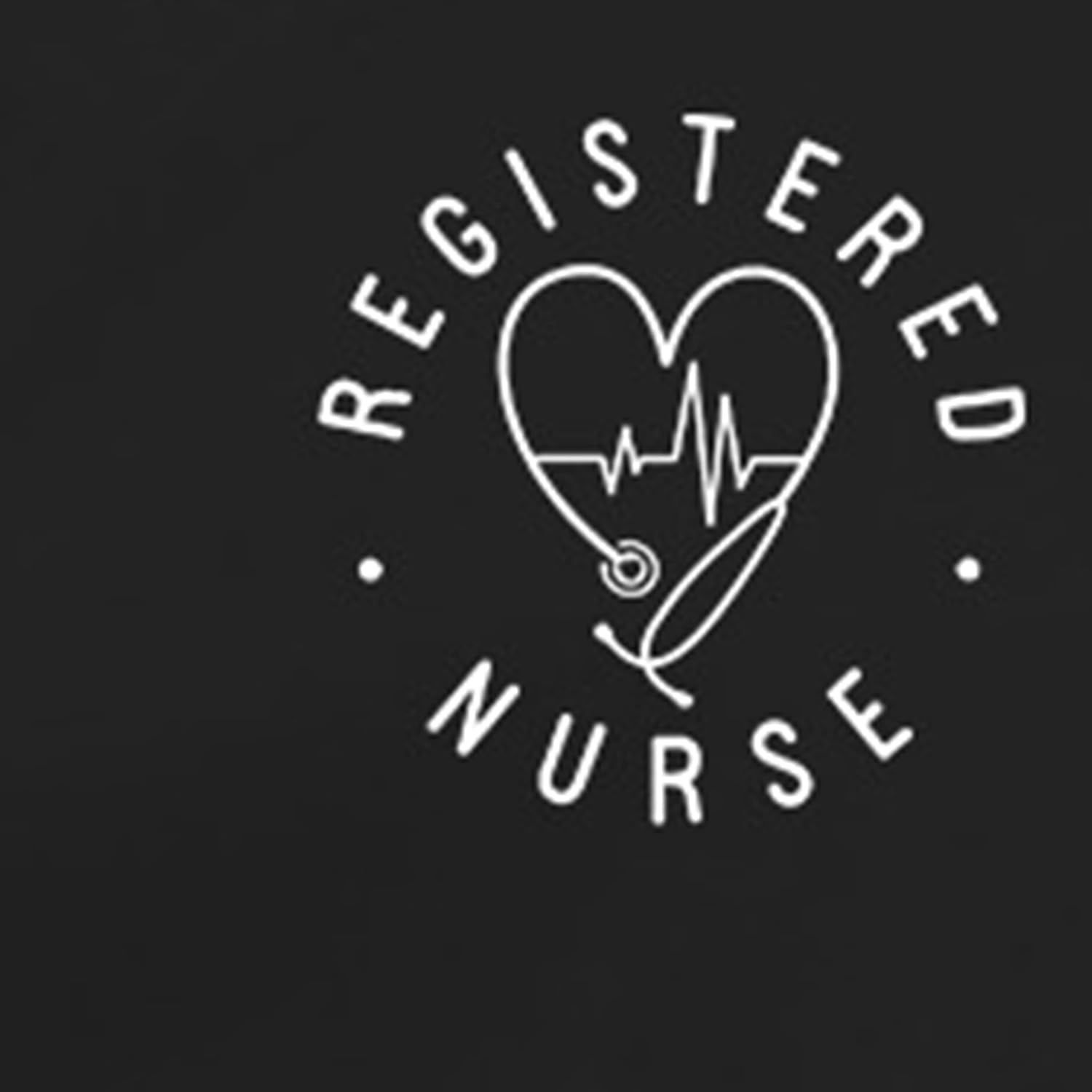 Womens Registered Nurse Shirt Stethoscope Heart RN Nurse T-Shirt Nursing Life Tee - Image 6