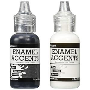 Ranger Akzente-Set, Enamel, Schwarz und Weiss, Synthetic Material, mehrfarbig, 18 ml (2er Pack), 28