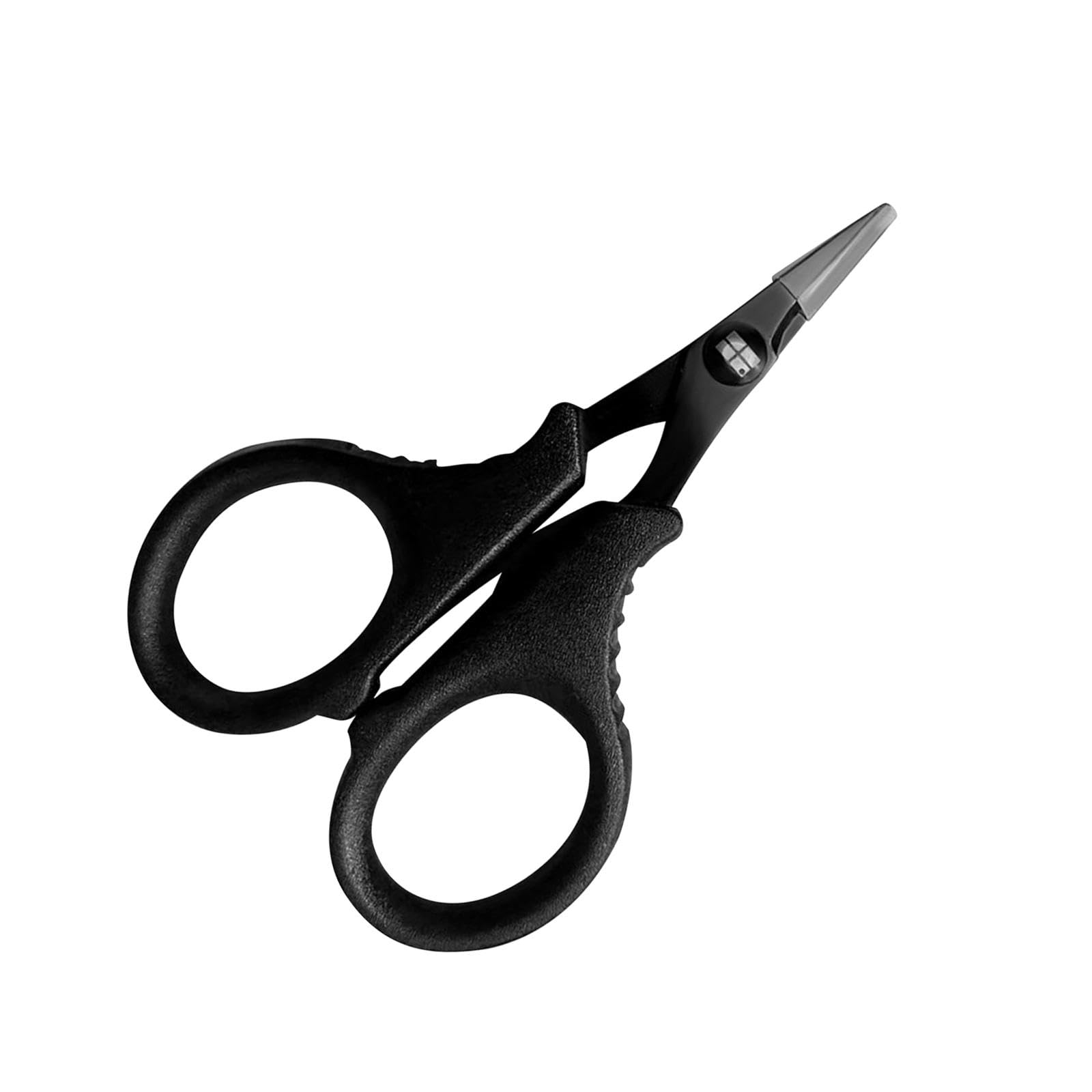 LOVIVER Ciseaux pour Corde de Badminton, Ciseaux en Acier Inoxydable, Corde de Coupe Robuste, Ciseaux en Fil de Badminton Noir pour Raquette de Tennis