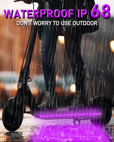 Miisiya Scooter Lights for Night Riding, Electric Scooter Led Strip Lights Purple Led Lights for Skateboard xiaomi m365 Accessories — view 5