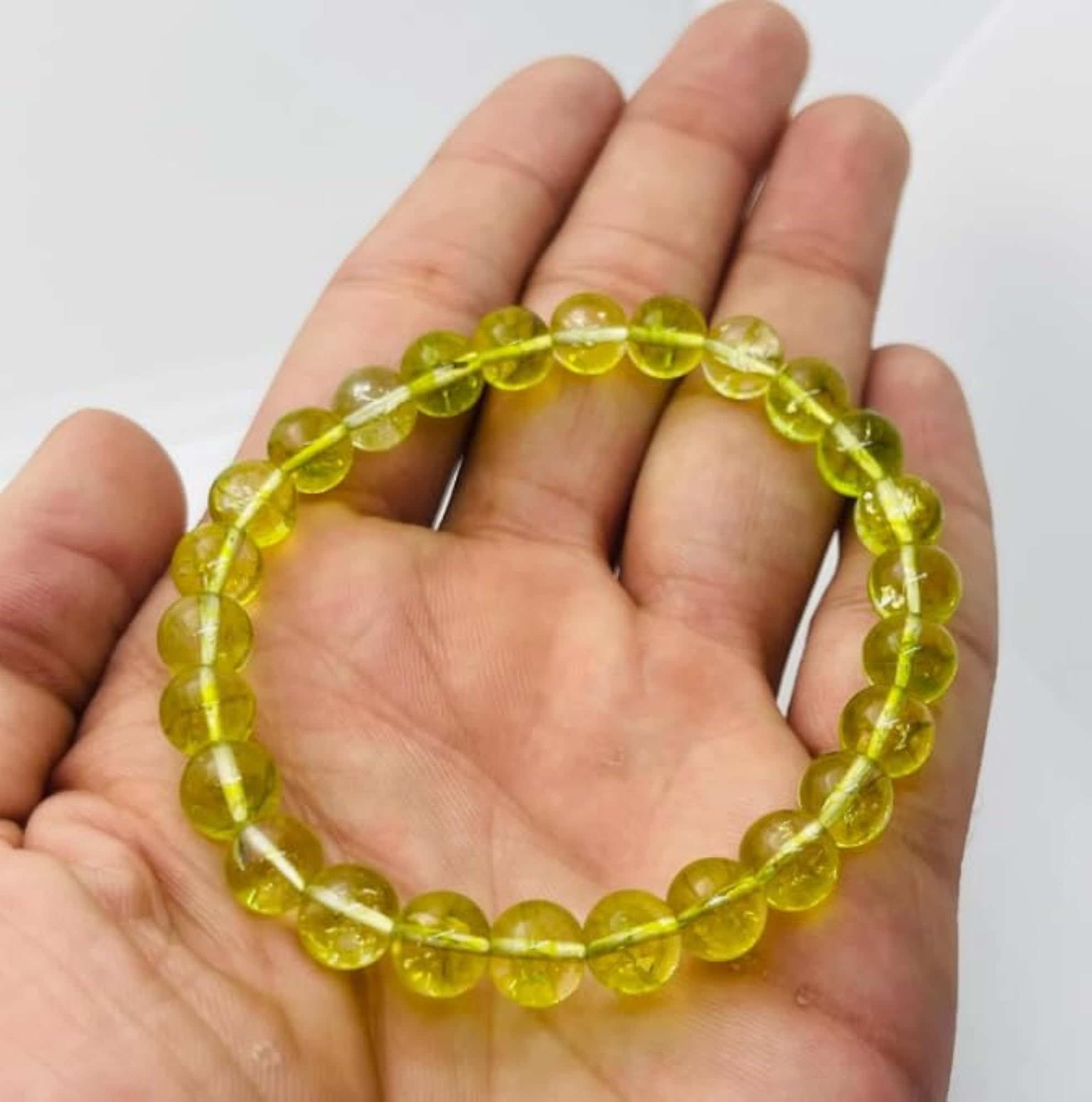 Adjustable Peridot Bracelet with Original Certified Green Stone