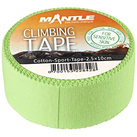 Mantle Fingertape Klettern Bouldern Kampfsport 2,5cm x 10m grünes Sporttape Cover