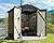Greesum Outdoor Storage Shed 6 x 4 ft. Utility Tool Shed Metal Storage Garden Shed with Door & Lock for Patio Storage, Brown