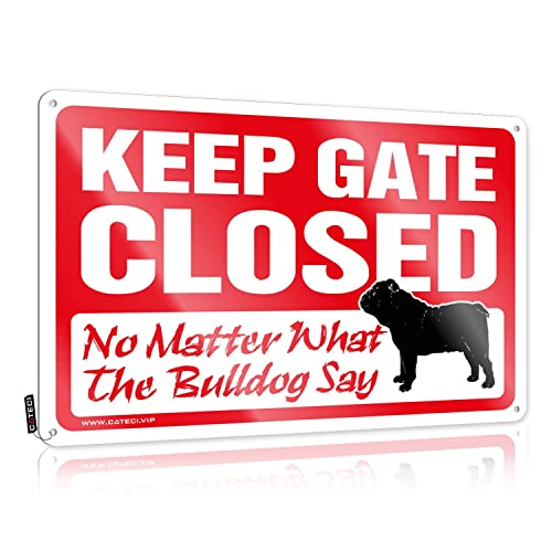 gaeruite Hocus Pocus Decor �Ђ܂�� ���O Keep Gate Close No Matter What The Bulldog Say �u���L�Ŕ� �t�����g�h�A ���� �f�b�L�{�b�N�X ���O �h�� �h�D�[ (�J���[: A-W826