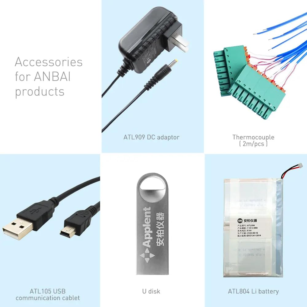 AT4824 Smart Temperature Monitor - 24-Channel, Precision Measurement (-200°C to 1300°C), Data Logging, programmable Alarms - for Food, Electronics and Industrial Quality Control