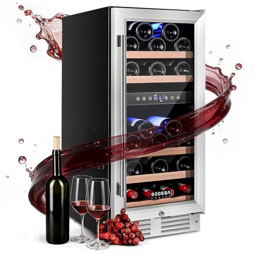Image of BODEGA 15'' Wine Cooler, 30 Bottle, Built-In or Freestanding, 30 bottles