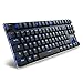 Produktbild Sharkoon PureWriter TKL Blue Mechanische Low Profile-Tastatur (mit flachen Tasten, Tenkeyless, blauer LED Beleuchtung, Beleuchtungseffekten, abnehmbarem USB Kabel) schwarz