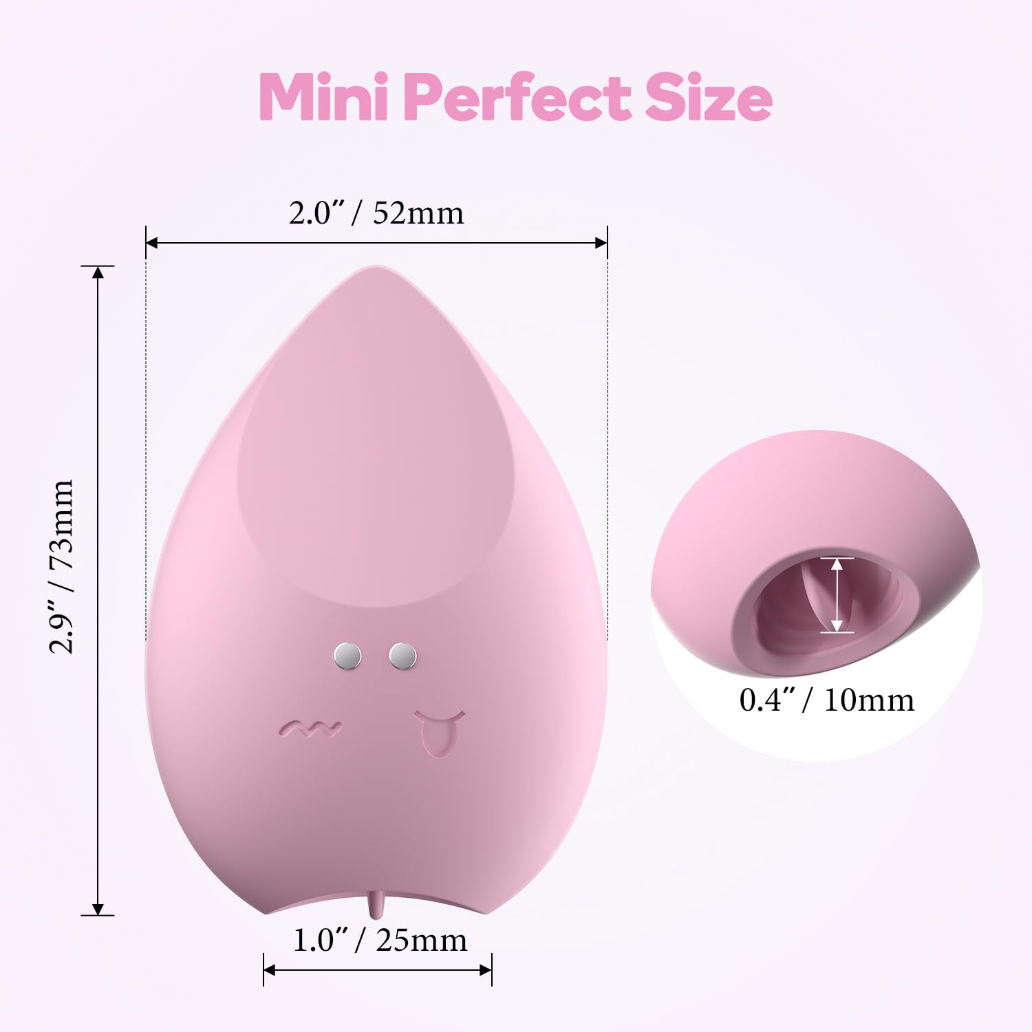Electric Massager, Powerful - Waterproof - Handheld Mini Massage Tool, Deep Purple: Pink