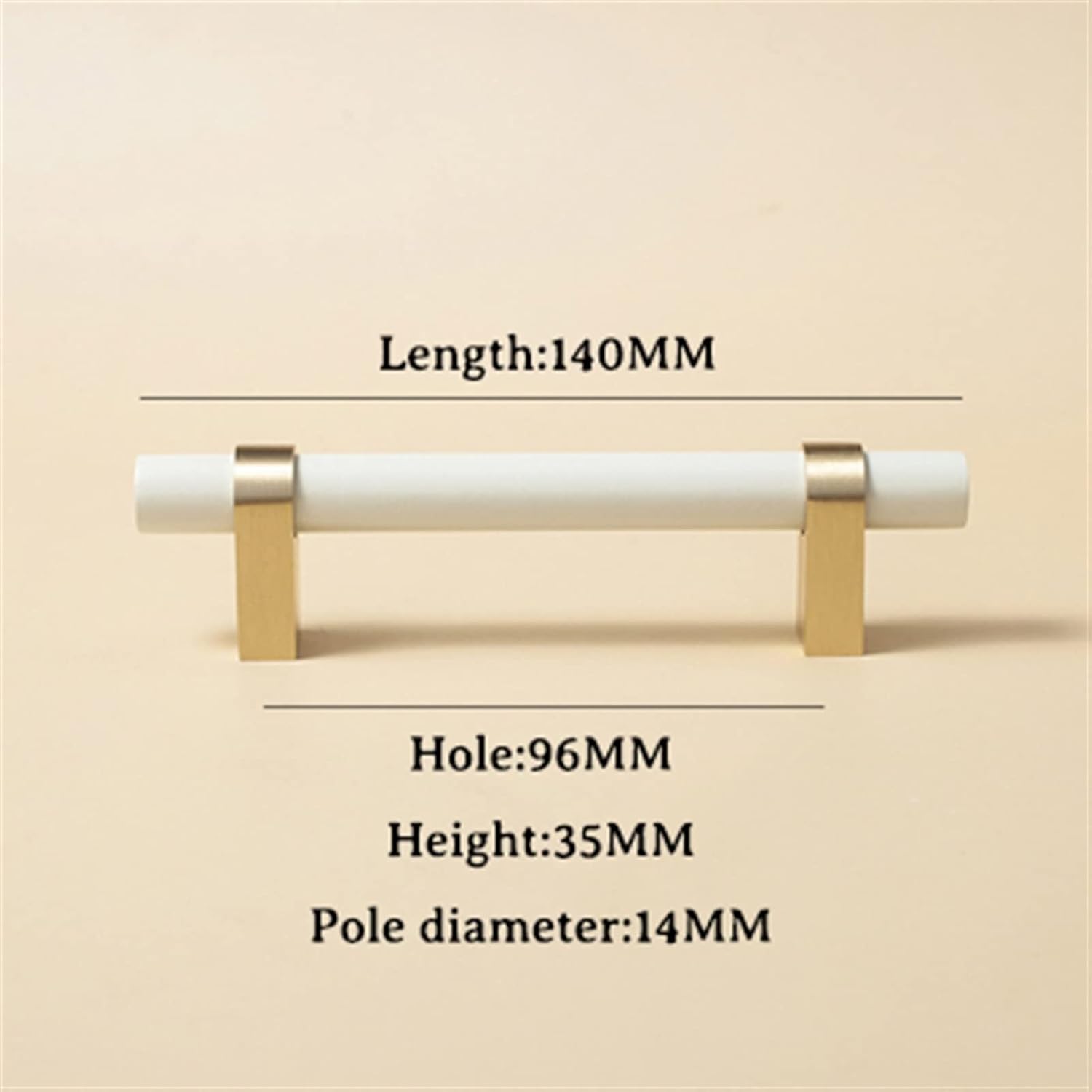 AOKLEY Cabinet Long Handles Furniture Drawer Pulls Drawer T Bar Kitchen Pulls Pink Handle Hardware 1Pcs (Color : Wood-Qianhui-60mm)