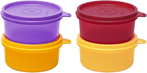 Tupperware Cuencos tropicales a prueba de derrames 7.1 fl oz 4pc