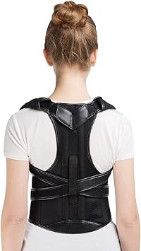 Straight Back Posture Corrector,Adjustable Full Back & Shoulder Support for Men and Women - Kids Hunchback (Size : M)
