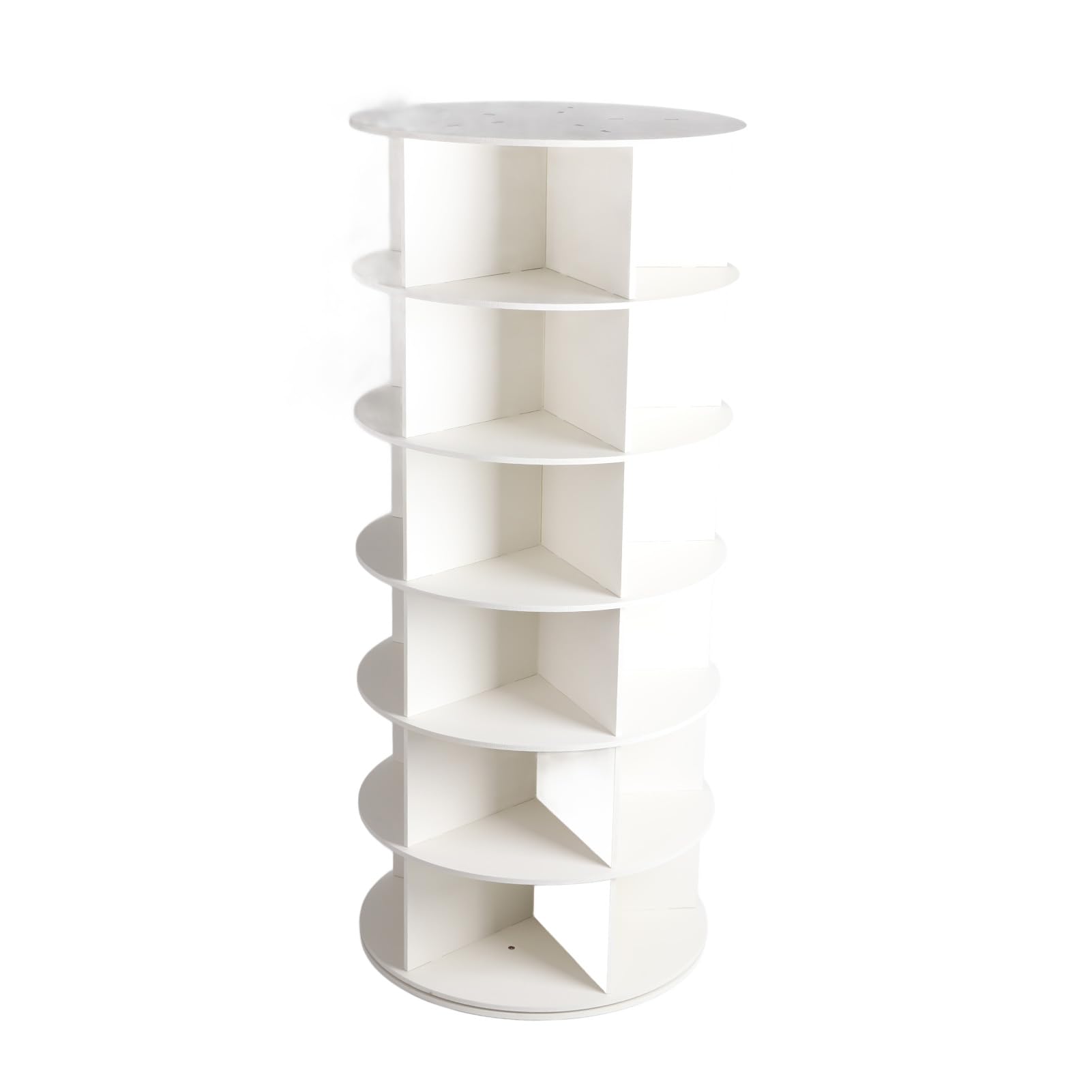 Cocoarm Drehbarer Schuhregal-Turm, 360 Grad PVC-Drehdesign (6 Schichten)