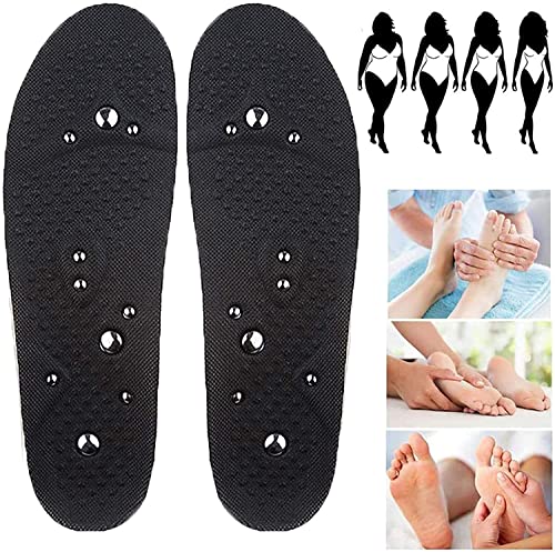 Semelles magnétiques avec acupression réflexologie points de pression massage - 2