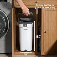 HoMettler wischmopp Set mit Eimer,Mopp mit klarem Wasser auswaschen,100% Trennung von Frisch und Schmutzwasser,Geeignet für Hartholz, Vinyl, Fliesen – Ansicht 7