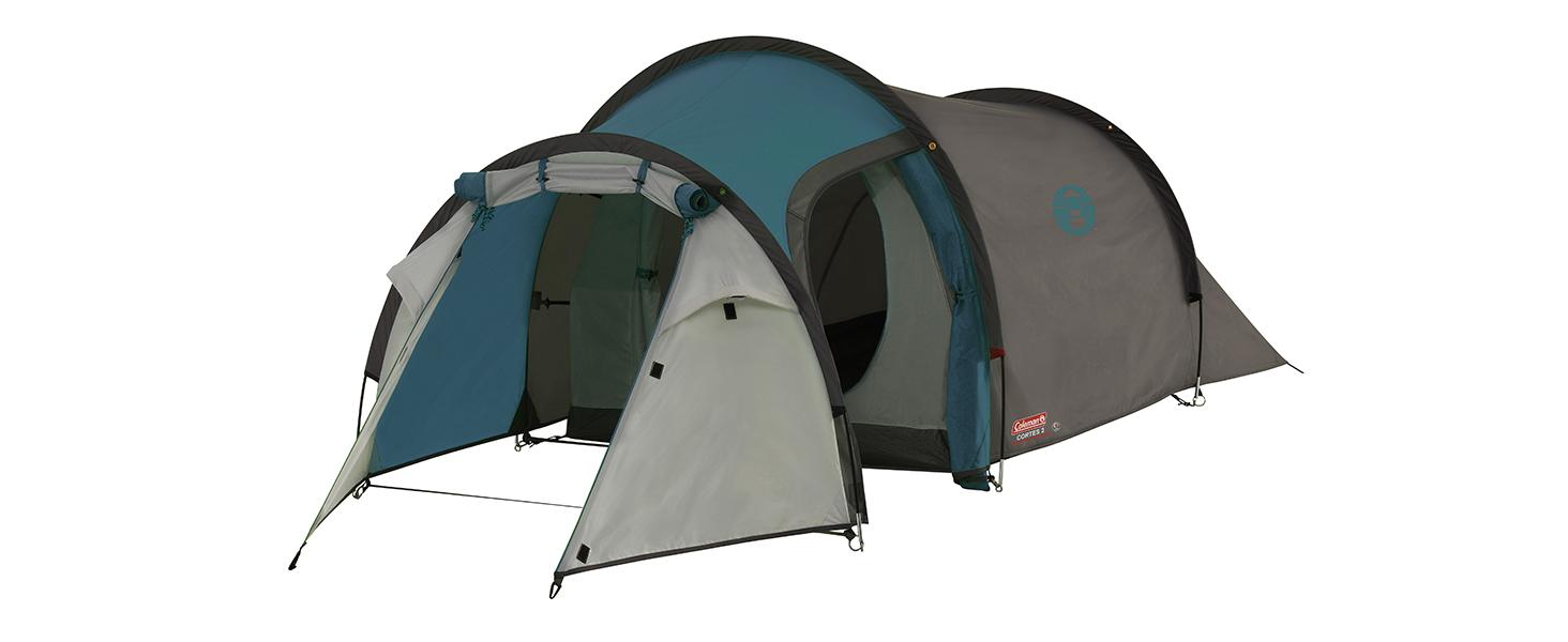 coleman zelt bewertung Cortes 2 Personen, 2 Mann Zelt, Tunnelzelt, Festivalzelt, Trekkingzelt mit Vorzelt, wasserdicht WS 2.000mm, Einheitsgröße Gravel Bike 4130 Chromoly mwst-19 SIZE:55