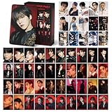 DEFGNOP Kpop Ateez Merch, Ateez Photocards, 55 Stück Lomo Card, Gold Hour Album Photocards Set, Geburtstagsgeschenk für Fans Jugendliche (A)