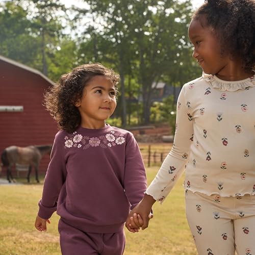 Image of Modern Moments by Gerber Baby Girls' Ruffle Collar Top and Flare Pant Set