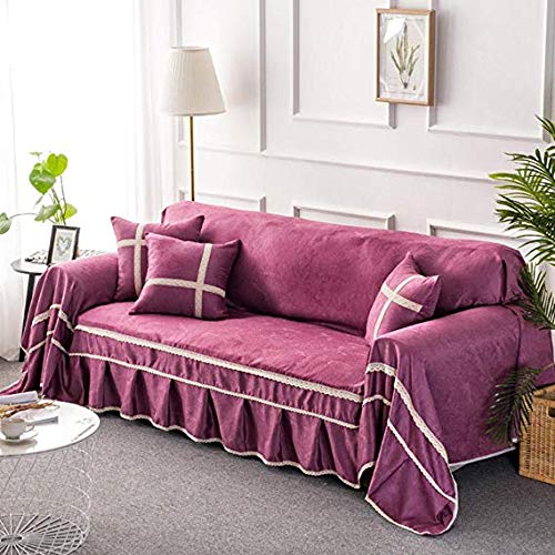 Housse de canapé universelle 4 saisons en daim jacquard chic