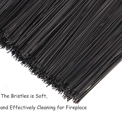 PAIKIUU Fireplace Brush Head Replacement 2Pcs Hearth Brush Fire Companion Stove Set for Cleaning Fireplaces Kitchens, Tables - Image 2