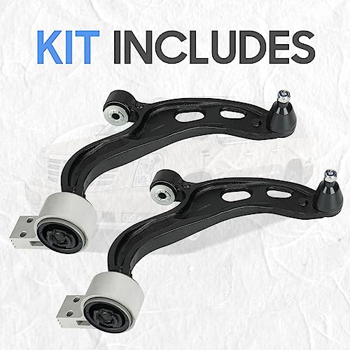 Front Lower Left & Right Control Arms w/Ball Joints Suspension Kit for 2010-2012 Ford Taurus(FWD), 2009-2012 Lincoln MKS MS401122 MS401121 (2PCs) - Image 5