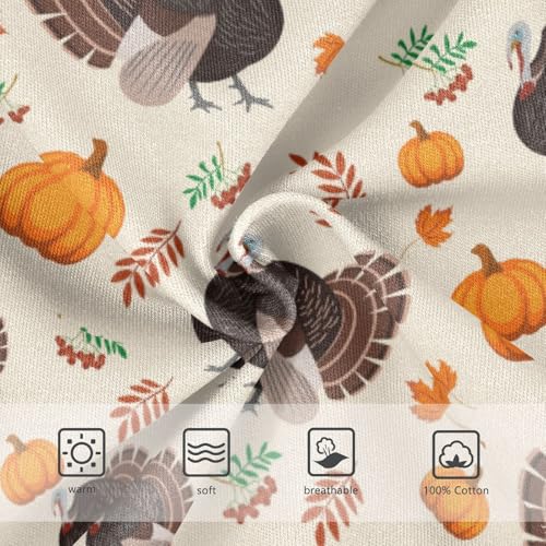 Boys' Exclusive Briefs Toddler Underwear 95% Combed Cotton Boxerbriefs 2T Thanksgiving Turkey Pumpkin 833