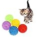 Pet Ball Toys Colorful Scratcher Balls Built-in Bells Dog Training Chasing For Interactive Fun For DogsC For Indoor Cats For Interactive With Bells Teaser Toy Teaser For Small For Girls Boys Funny