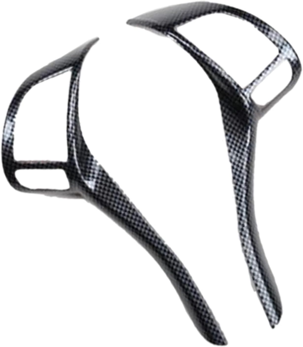 Car Carbon Fiber ABS Inner Steering Wheel Strip Trim 2 pcs,for Nissan Teana Altima 2013-2018