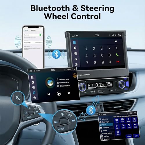 Radio para auto UNITOPSCI con pantalla táctil 7 pulg miniatura 6