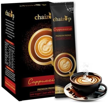 Chaizup Premium 1-Min Instant Cappuccino Coffee Premix - 6 Sachets,120 Gm