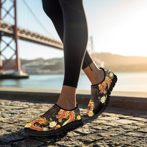 Image of Womens Slip On Walking Shoes Non Slip Loafer Breathable Holiday Travel Shoe Lightweight Casual Low Top Sneakers SizeUS 5.5-11.5
