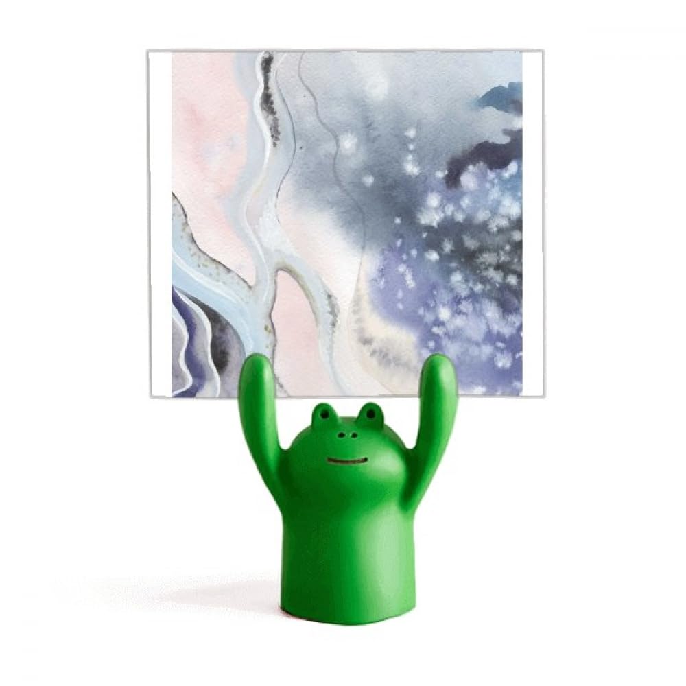 Support de mémo pour aquarelle artisanat bois et design grenouille