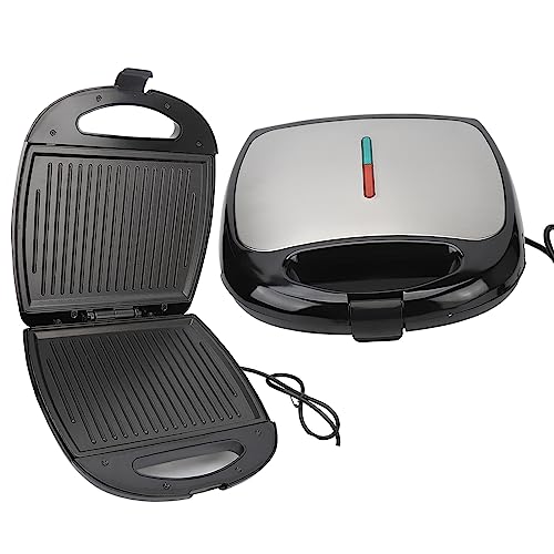 Compact Elektrogrill, Panini Press Grill Flip de Doble Cara para Dormitorios Estudiantiles (EU enchufe 220V)