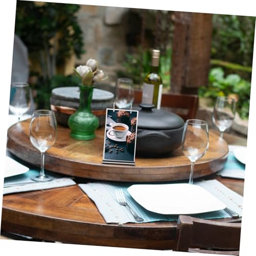 Présentoirs de menu réglables pour table transparents avec support de nom bureau vertical lot 3 - 4