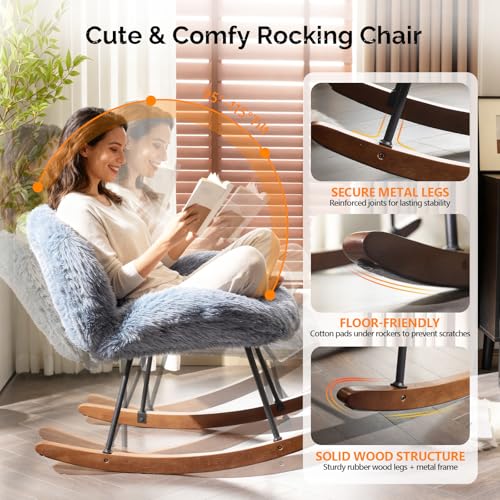 Sillón Plegable Peluche Azul Océano miniatura 5
