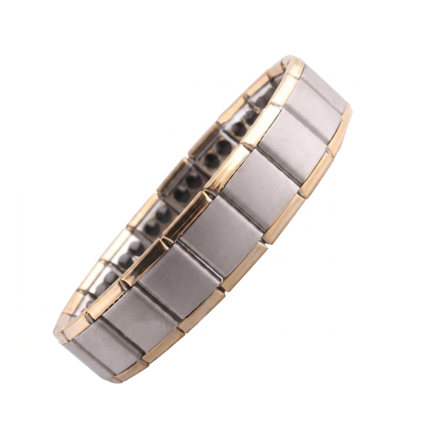 Polished Finish Anti-Static Bracelet Black Inlaid Chain-Style Wrist Bracelet Everyday Wear Anti Static Wrist Strap Comfortable, Gold-silver, Double Row|Business & Industrial-image-31