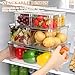 14 Pack Fridge Organizer, Stackable Refrigerator Organizer Bins with Lids PBA-Free, Clear Fridge Organizers and Storage for Kitchen, Countertops, Cabinets, Fridge, Drinks, Fruits, Vegetable, Cereals