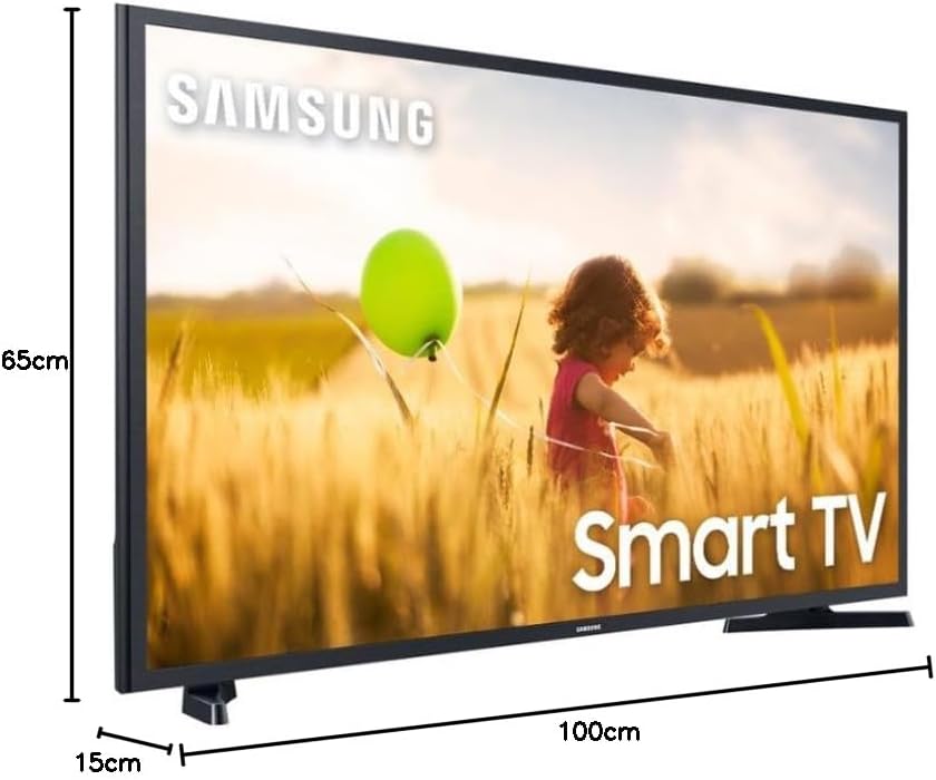Smart TV LED 43" Full HD Samsung LH43BETMLGGXZD, 2 HDMI, 1 USB, Wi-Fi, HDR, Sistema Operacional Tizen e Dolby Digital Plus