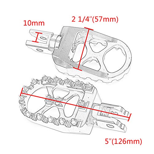 Wide Foot Pegs Mx Offroad Front Footrest For Softail 2018-2023 Low Rider Street Bob Slim Breakout Fat Boy Deluxe Heritage Classic #TOP5